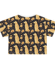 Golden Paws Floral Frenchie Crop Tee