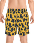 Puglet Posh Paradise Men's Mid-Length Swim Shorts