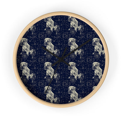 Celestial Boxer Bliss Wall Clock