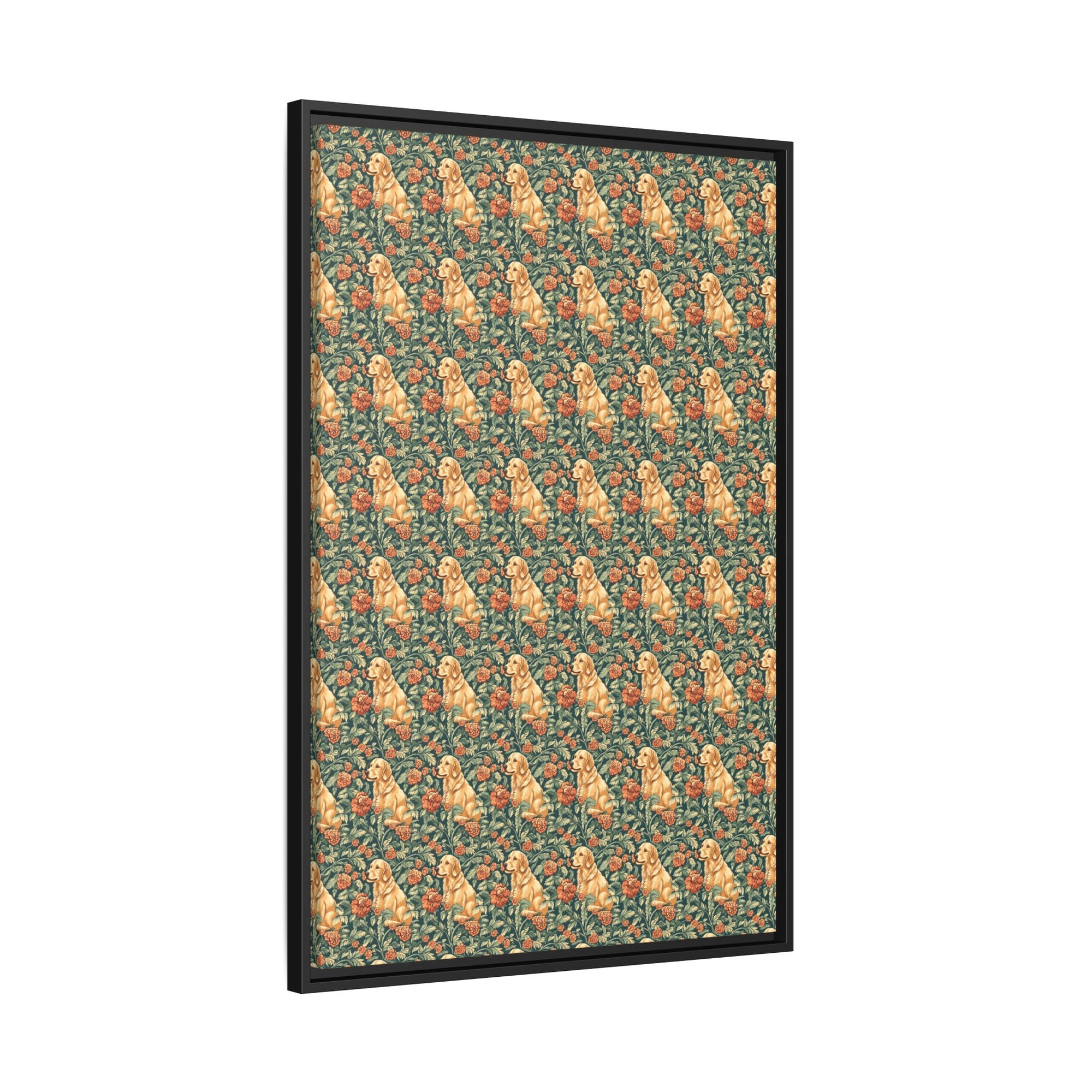 Blooming Goldie Glam Matte Canvas, Framed