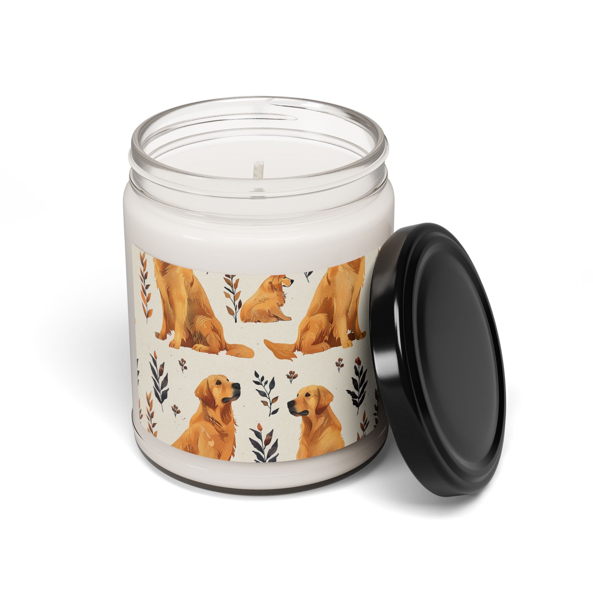 Golden Glamour Paws - Luxe Licks for Regal Retrievers Scented Soy Candle