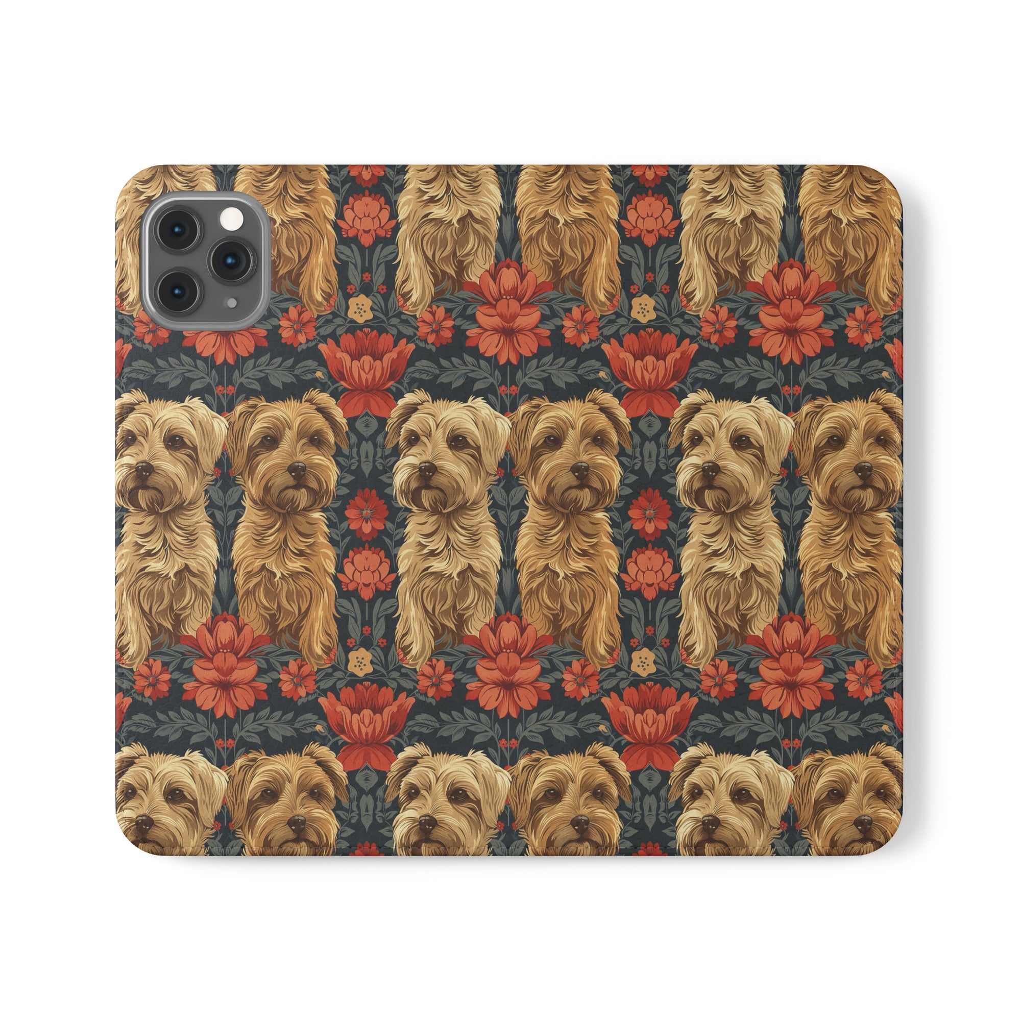 Yorkie Charm Twins Flip Cases