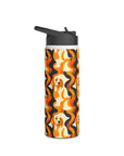 Golden Woof Abstract Glamour Stainless Steel Water Bottle