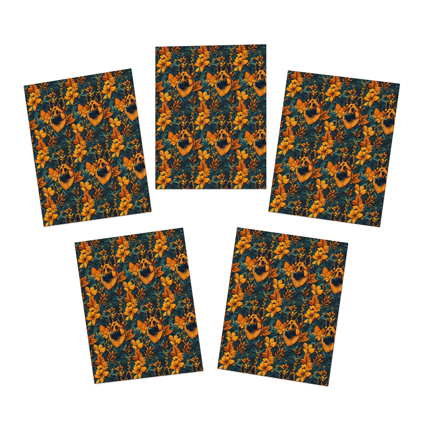 Safari Shepherd Strut Greeting Cards (5-Pack)