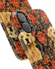 Golden Pawsatronic Tapestry Slim Phone Cases