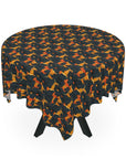 Dapper Dachshund Noir Glow Tablecloth