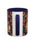 Floral Pawsome Dachsund Delight Accent Coffee Mug