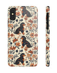 Blossoming Dachshunds Delight Slim Phone Cases