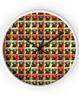 Whimsical Warhol Labrador Wall Clock