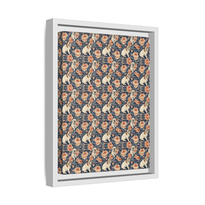 Blooming Bulldog Beauty Matte Canvas, Framed