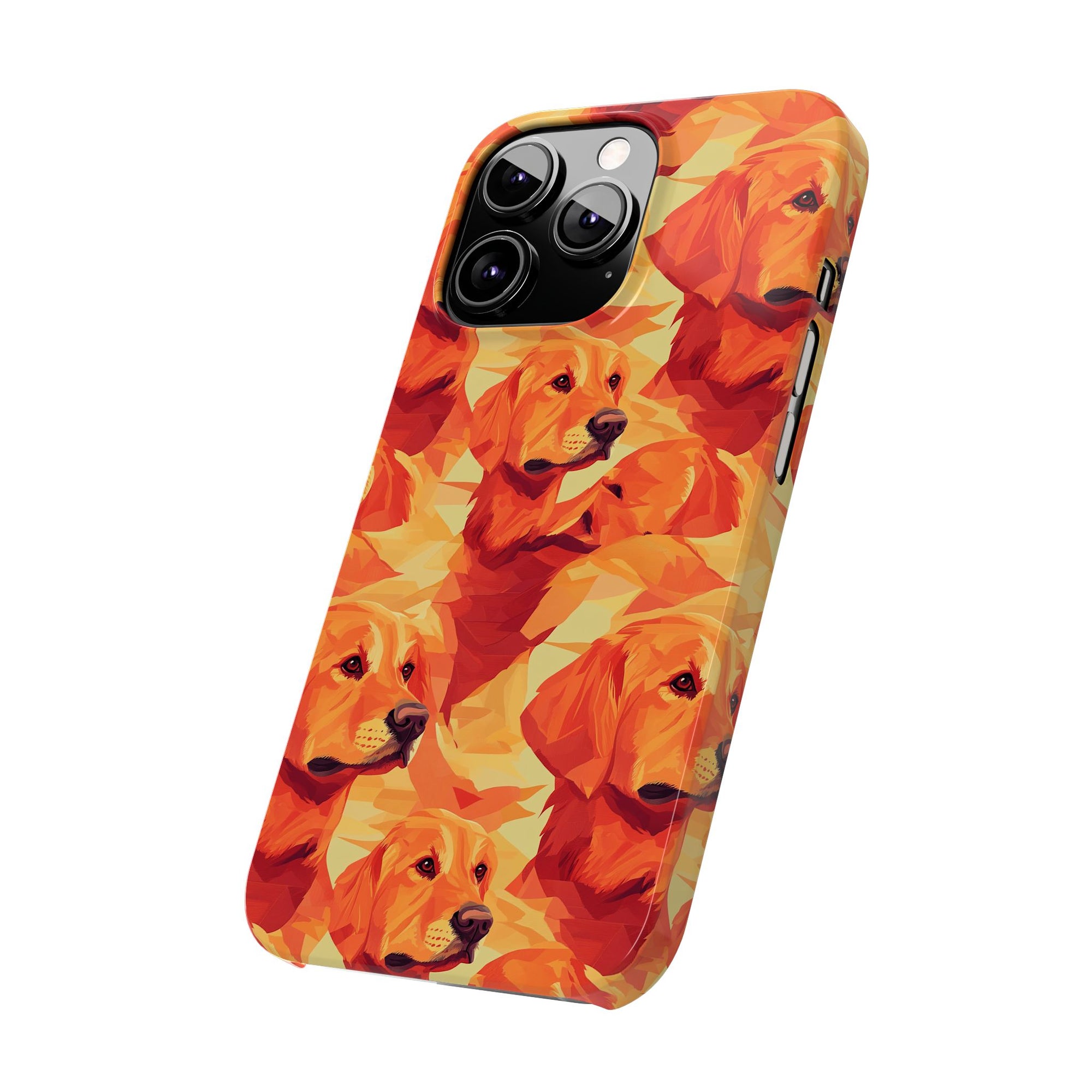 Golden Glamour Paws Slim Phone Cases