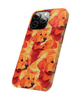 Golden Glamour Paws Slim Phone Cases