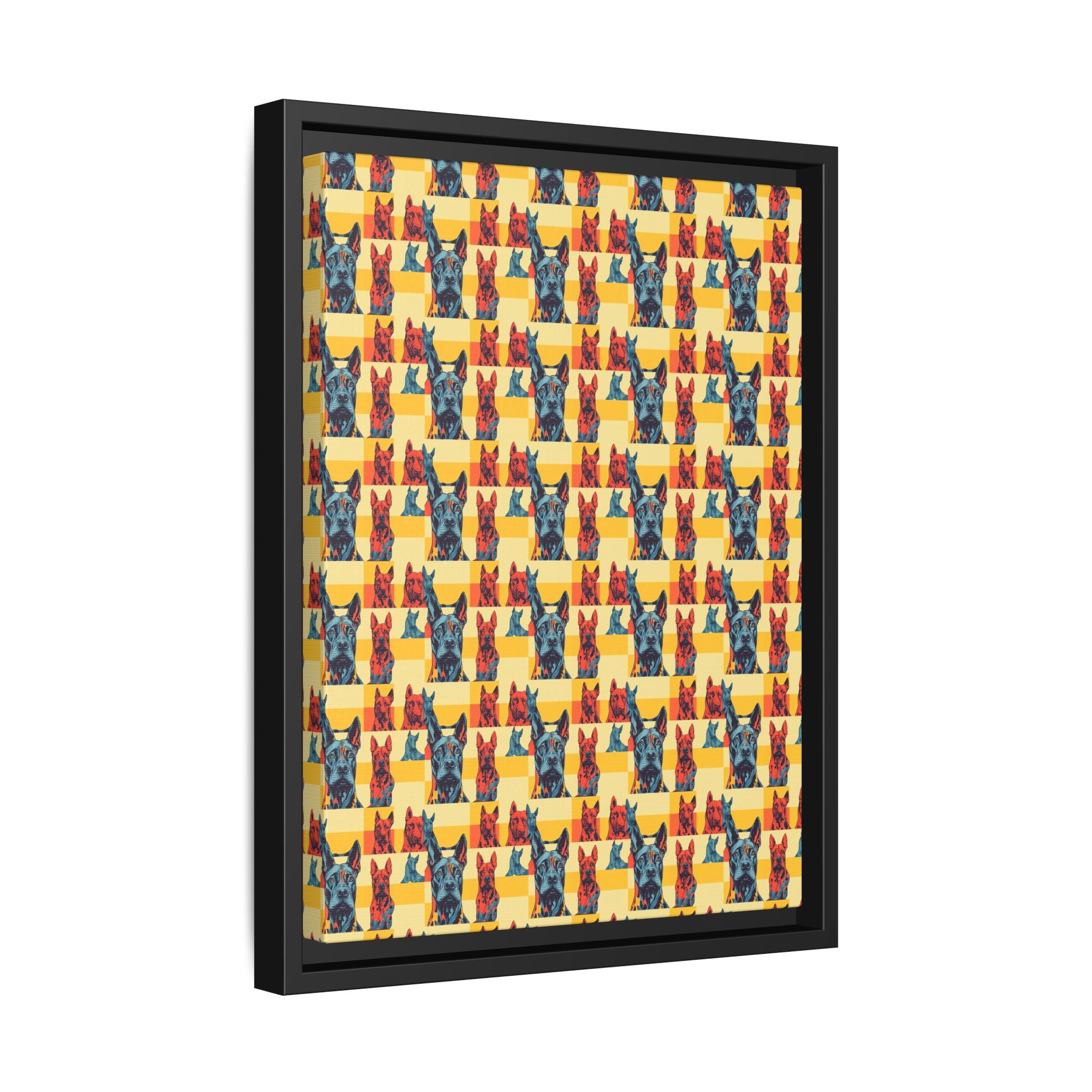 Dane-tastic Marvelous Mutt Mode Matte Canvas, Framed