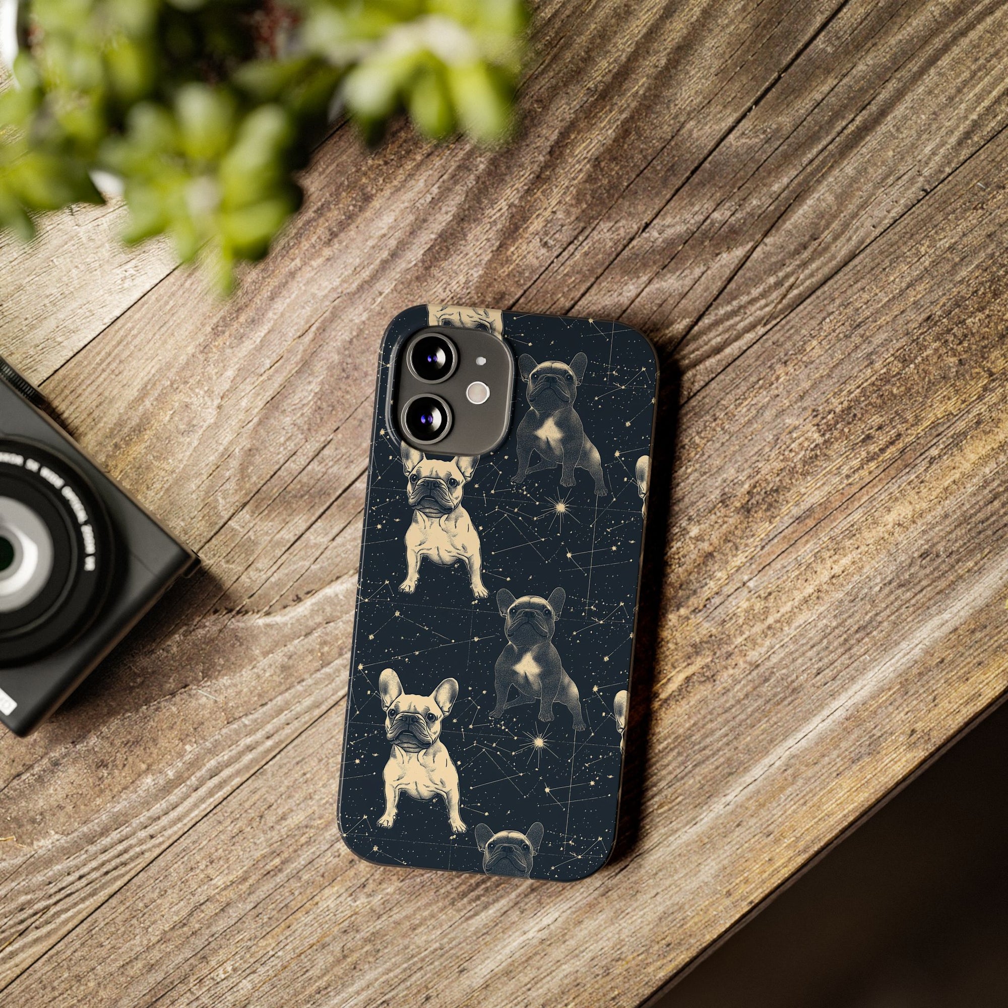 Frenchie Celestial Soar Slim Phone Cases