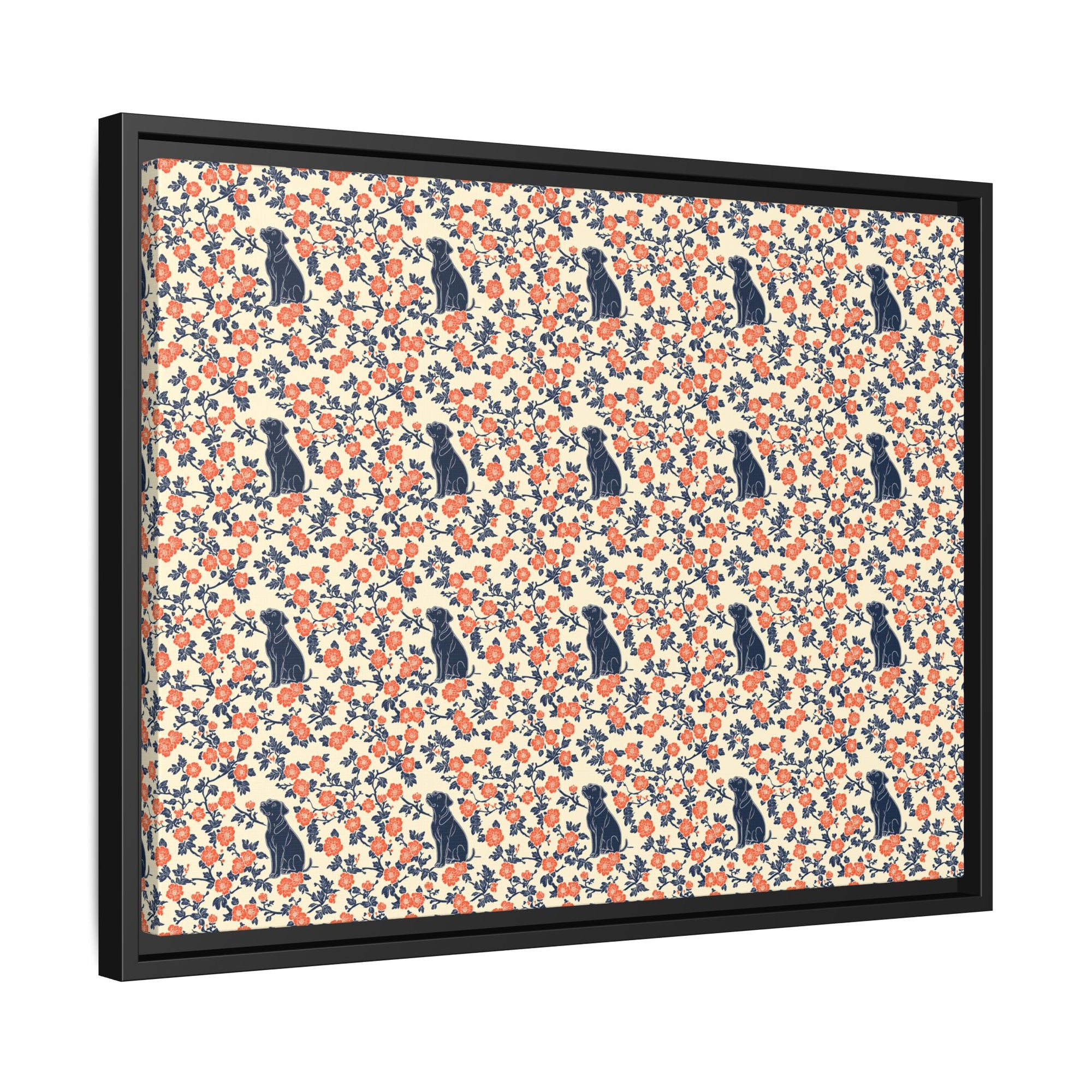 Bloomiful Lab Bouquet Matte Canvas, Framed