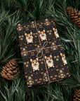 Nighttime Corgi Glow Stride Gift Wrap Papers