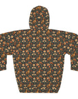 Dazzling Dachsund Blossoms & Foliage Unisex Pullover Hoodie