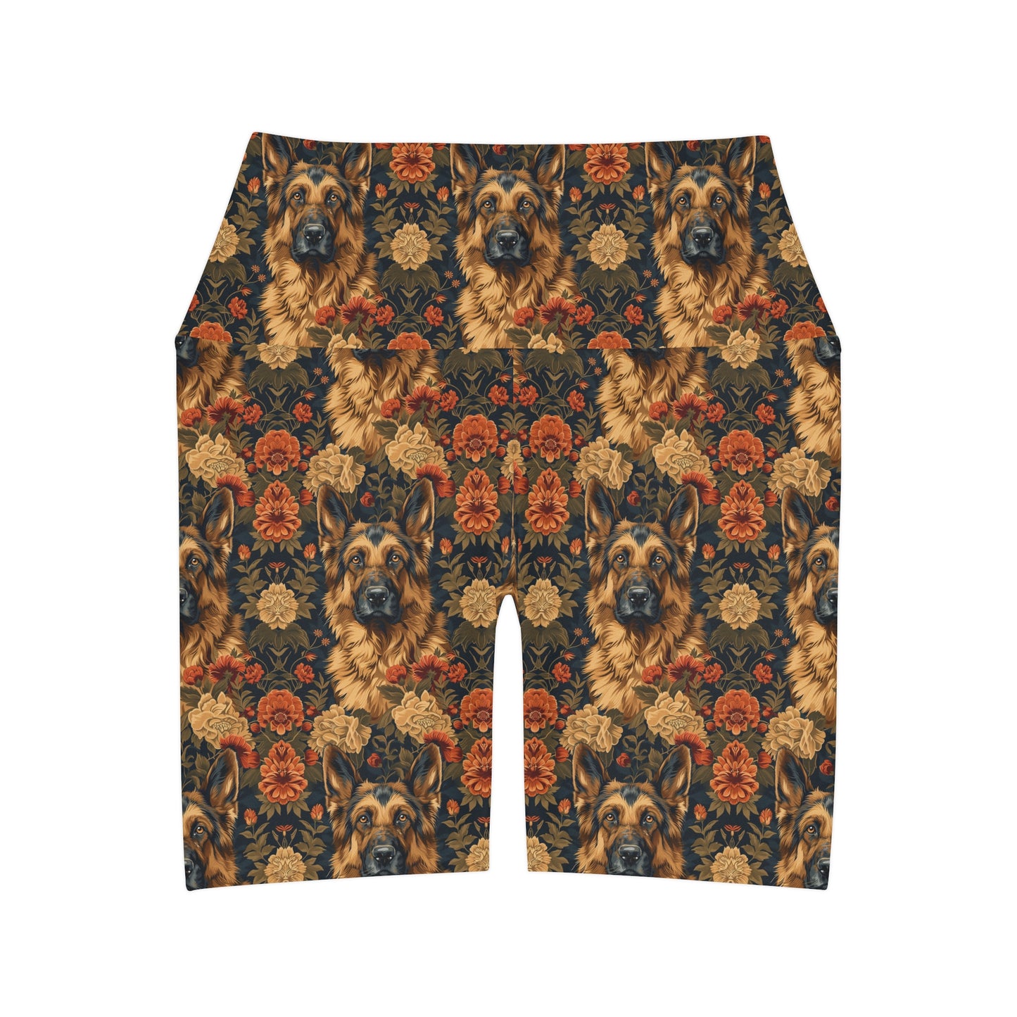 WhimsiWooly Shepherd Spritz High Waisted Yoga Shorts