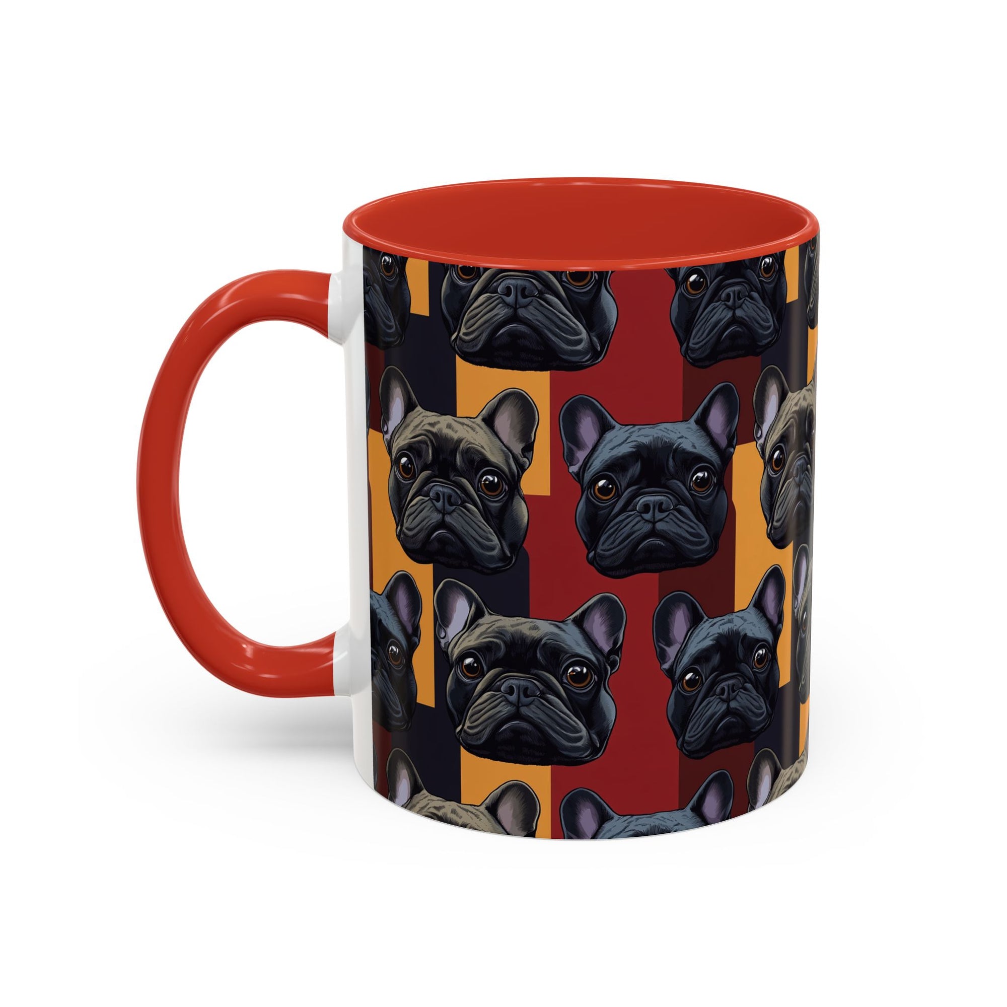 Chic Canine Checkmate - Frenchie Edition Accent Coffee Mug