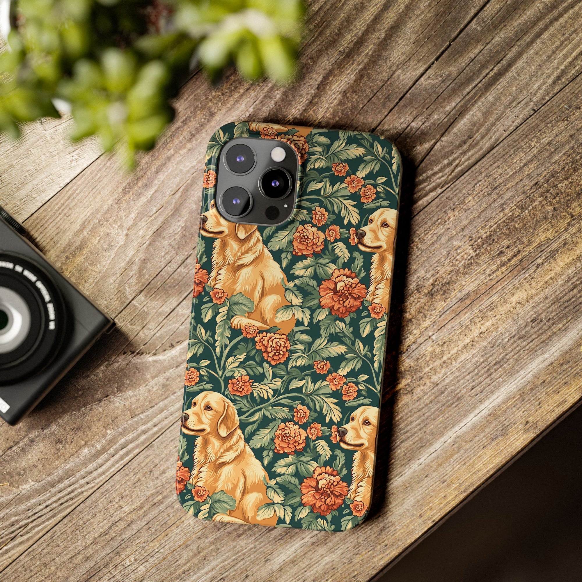 Blooming Goldie Glam Slim Phone Cases