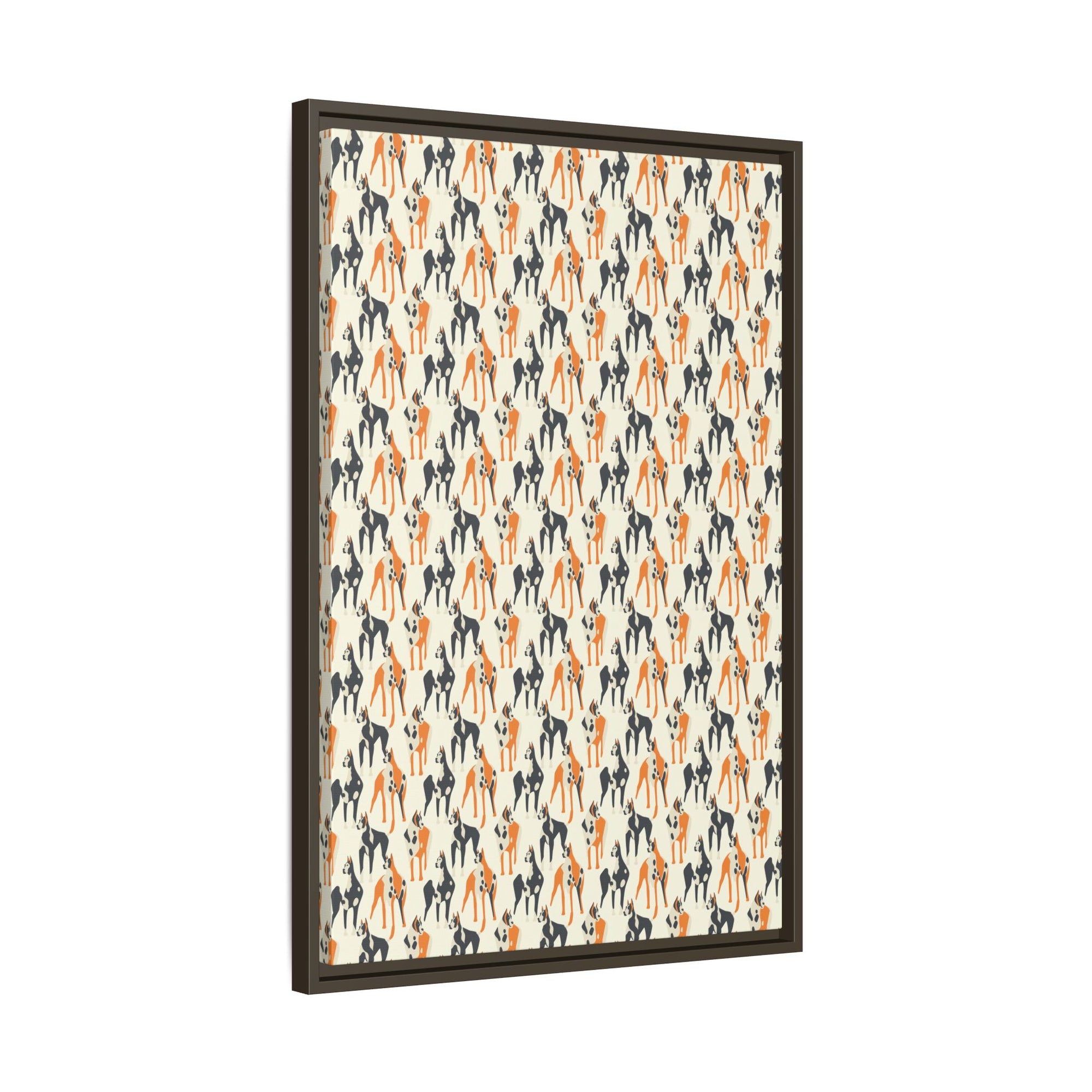 Dashing Dane Divinity Matte Canvas, Framed