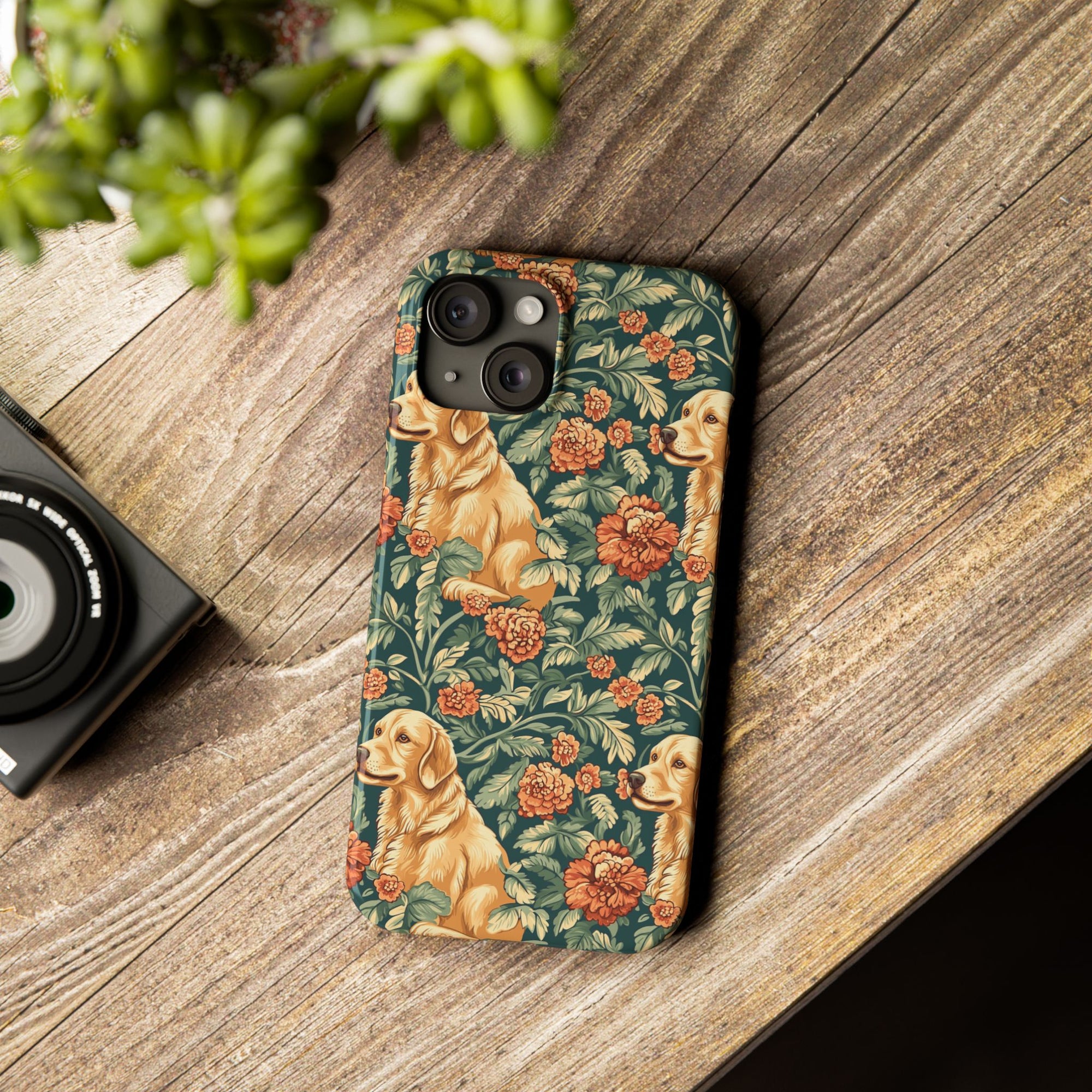 Blooming Goldie Glam Slim Phone Cases