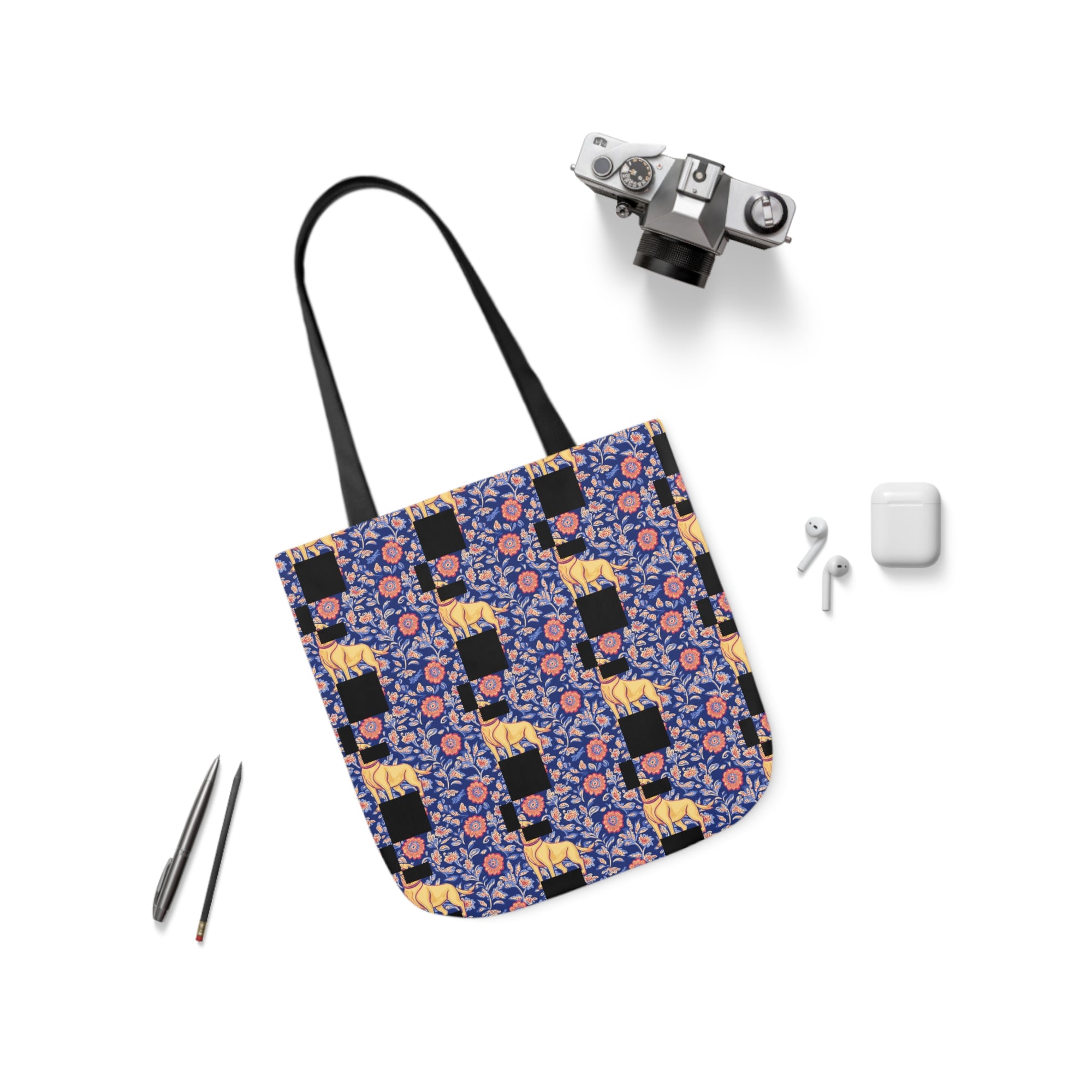 Bloomtastic Lab Petal Parade Canvas Tote Bag