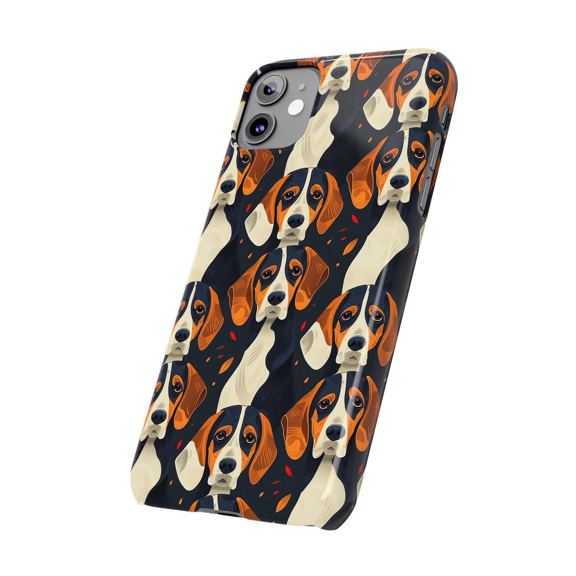 Beagle Glimmer Gaze Glamour Slim Phone Cases