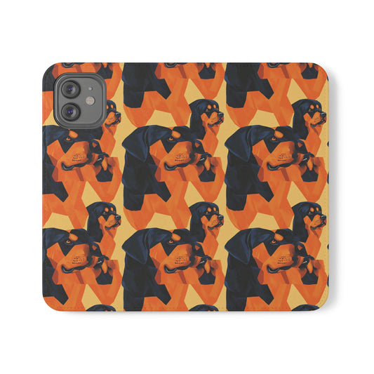 Rottweiler Chic Pawsitivity Flip Cases