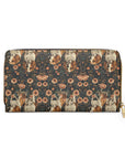 Beagle Blossom Bonanza Zipper Wallet