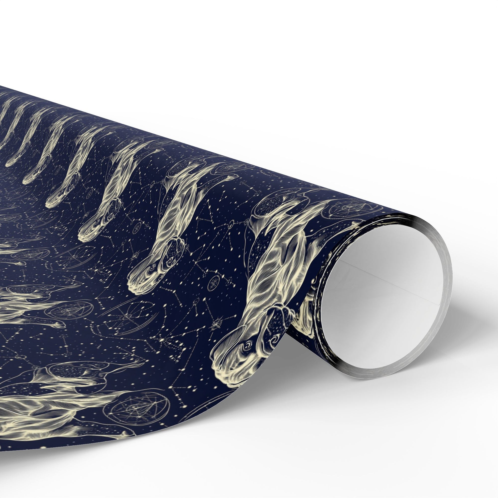 Celestial Boxer Bliss Wrapping Paper