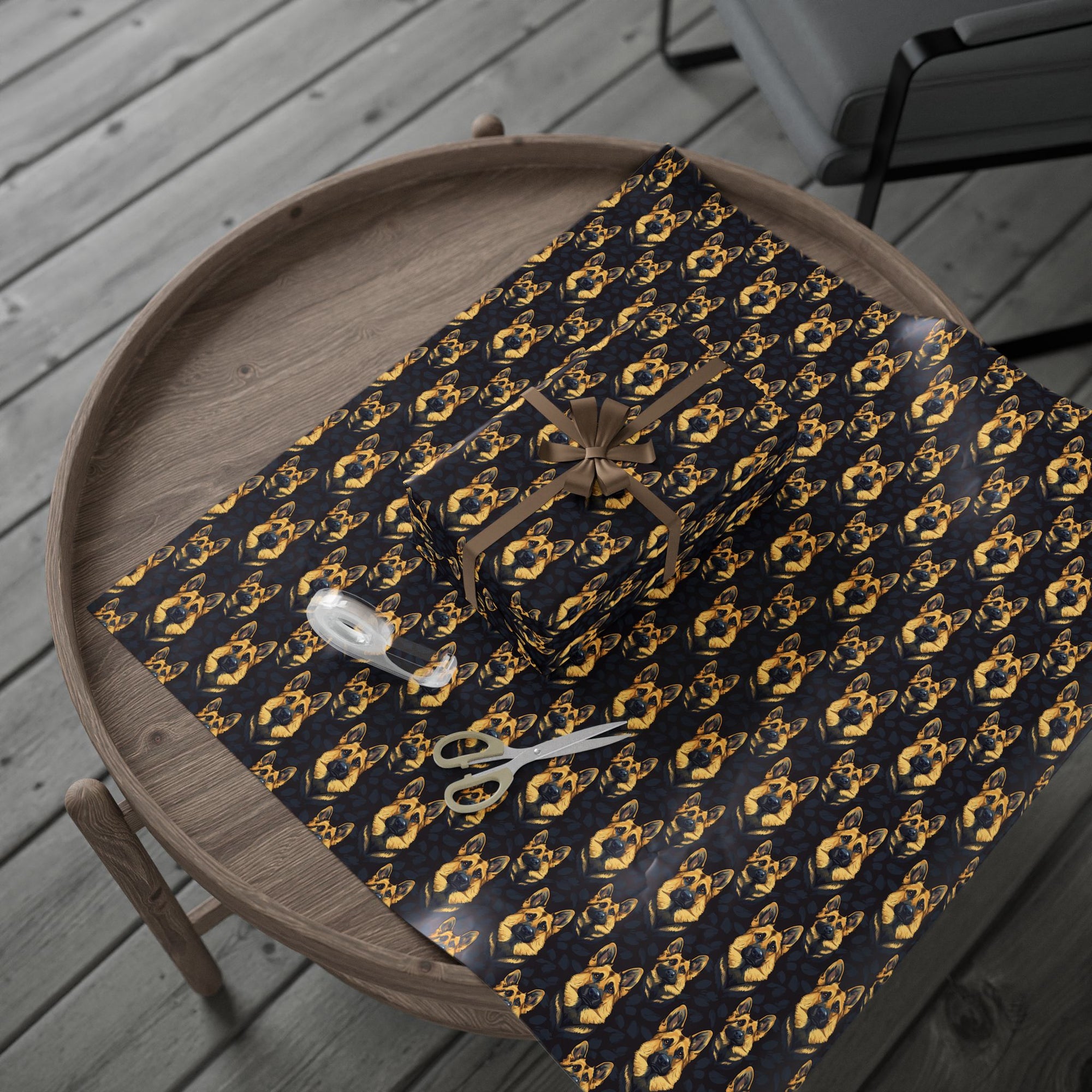 Majestic Hound Couture: German Shepherd LuxeBlend Wrapping Paper