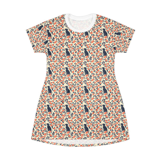 Bloomiful Lab Bouquet T-Shirt Dress