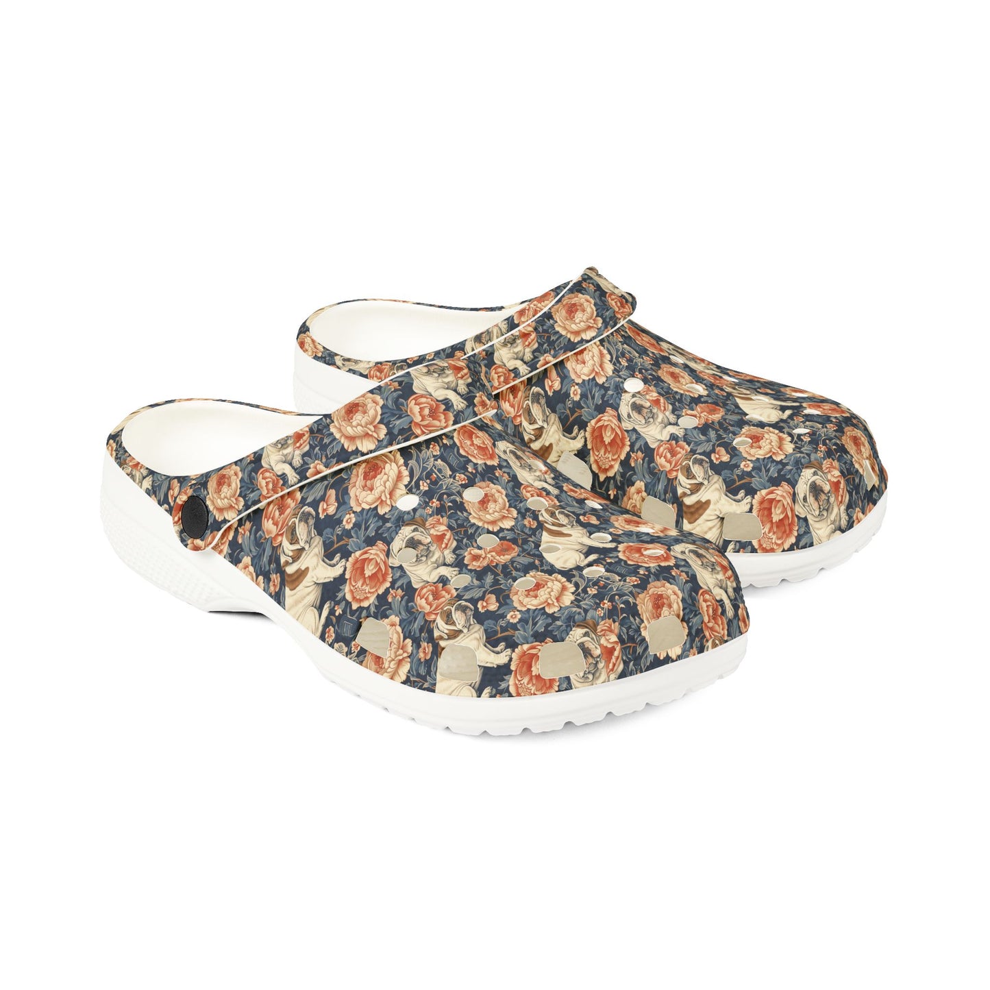 Blooming Bulldog Beauty Foam Rubber Shoes