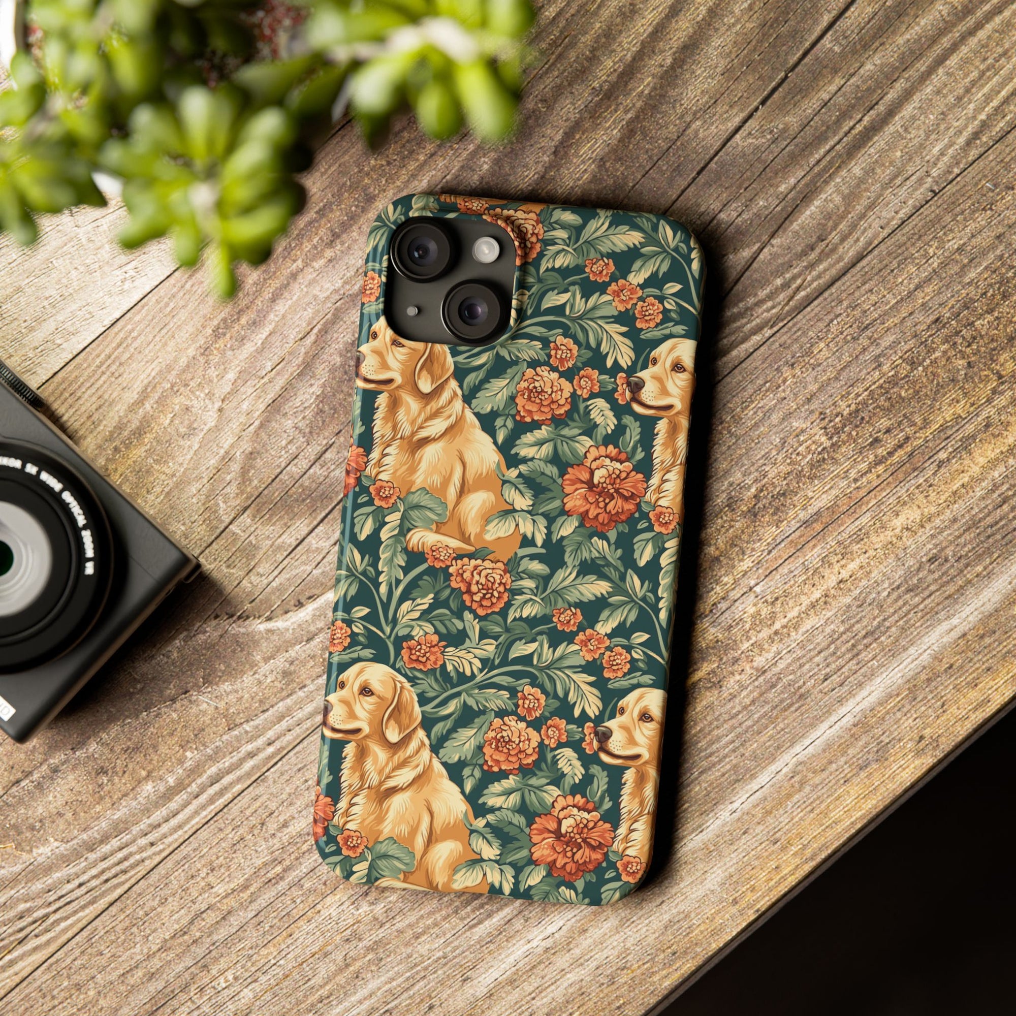 Blooming Goldie Glam Slim Phone Cases