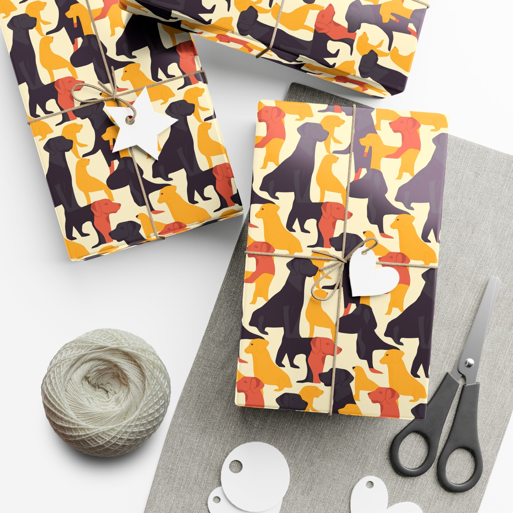 Modern Charm Labrador Chic Gift Wrap Papers