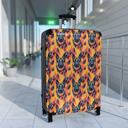 Impressionistic German Shepherds Suitcase