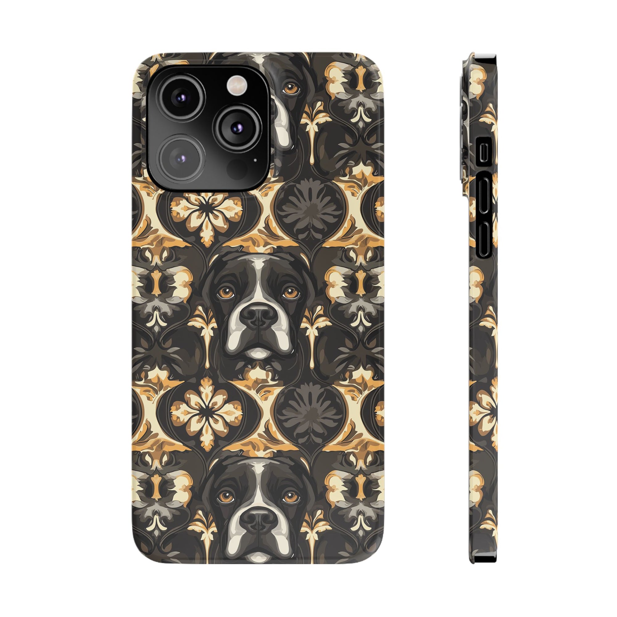 Manor Pup Boxer Royale Slim Phone Cases