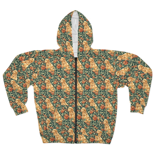 Blooming Goldie Glam Unisex Zip Hoodie