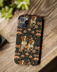 Beagle Blossom Bonanza Slim Phone Cases