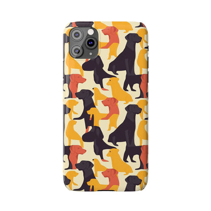 Modern Charm Labrador Chic Slim Phone Cases