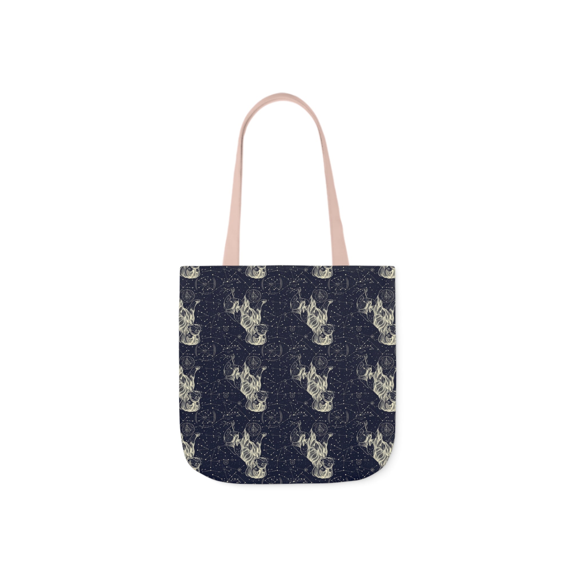 Celestial Boxer Bliss Canvas Tote Bag