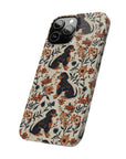 Blossoming Dachshunds Delight Slim Phone Cases