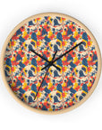 Bloom Pup Frenchietastic Splatter Wall Clock