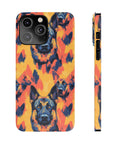 Impressionistic German Shepherds Slim Phone Cases