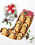 Golden Woof Abstract Glamour Christmas Stockings