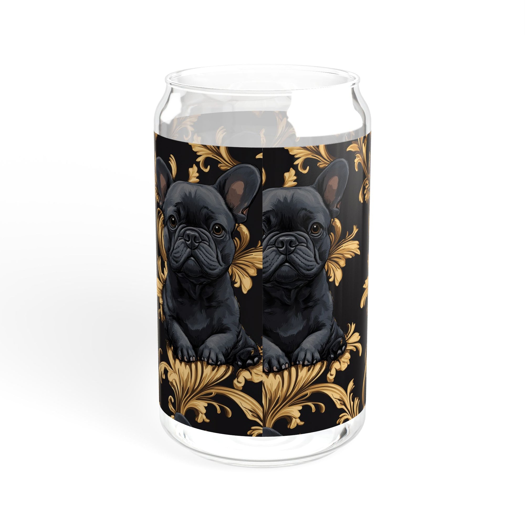 Regal Frenchie Noir Elegance Sipper Glass