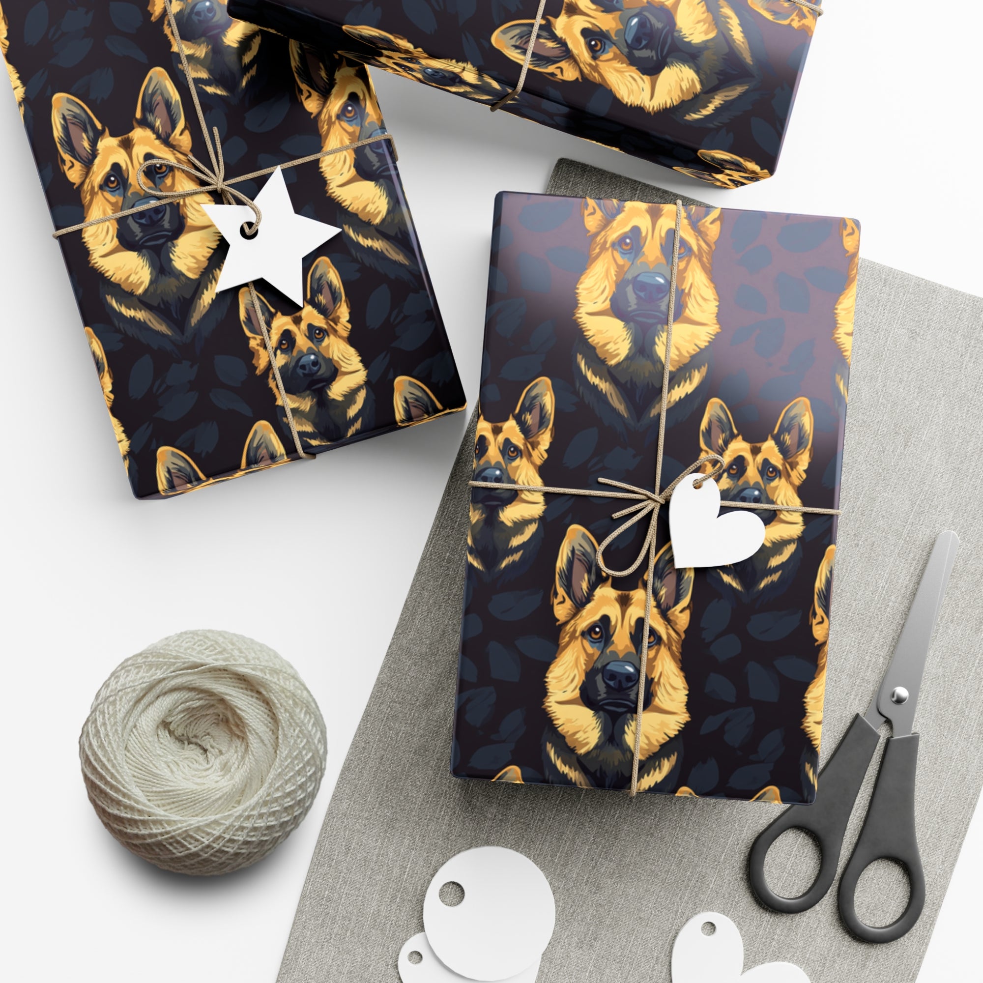 Majestic Hound Couture: German Shepherd LuxeBlend Gift Wrap Papers