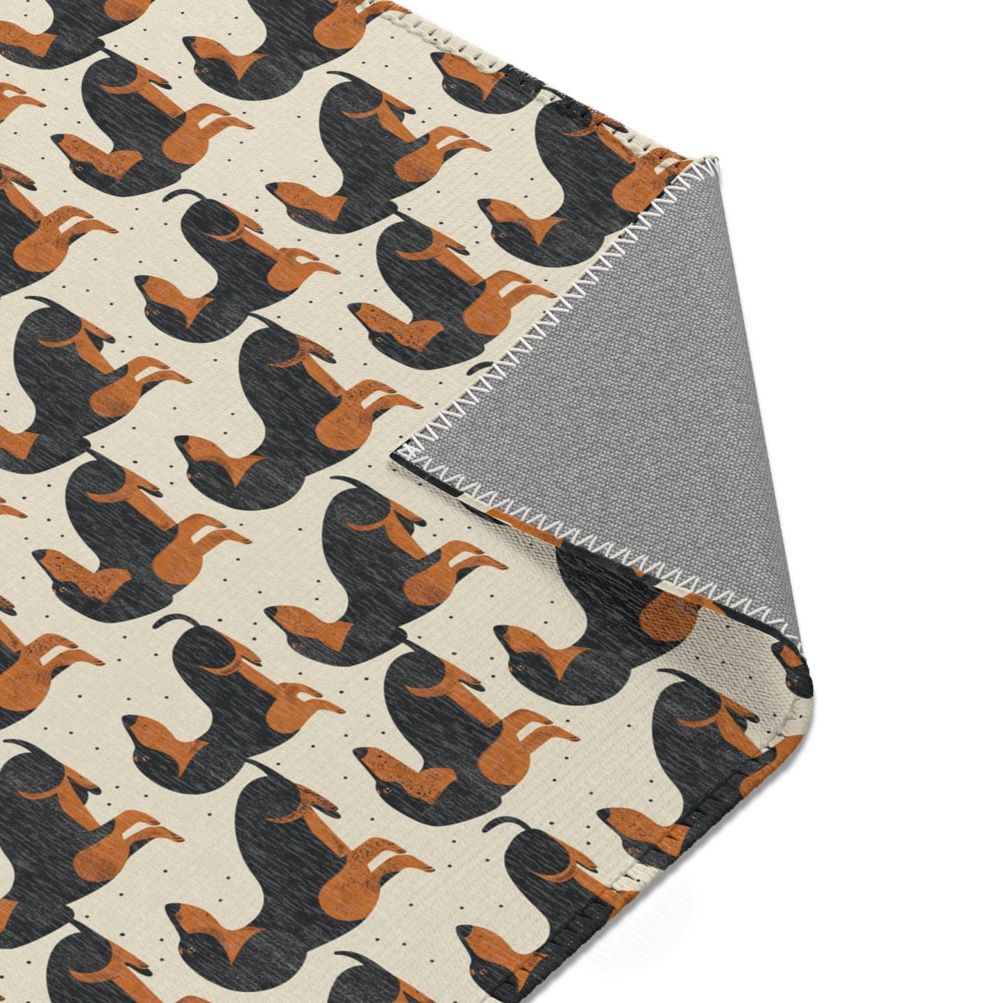 Dachshund Delight - Modern Area Rug