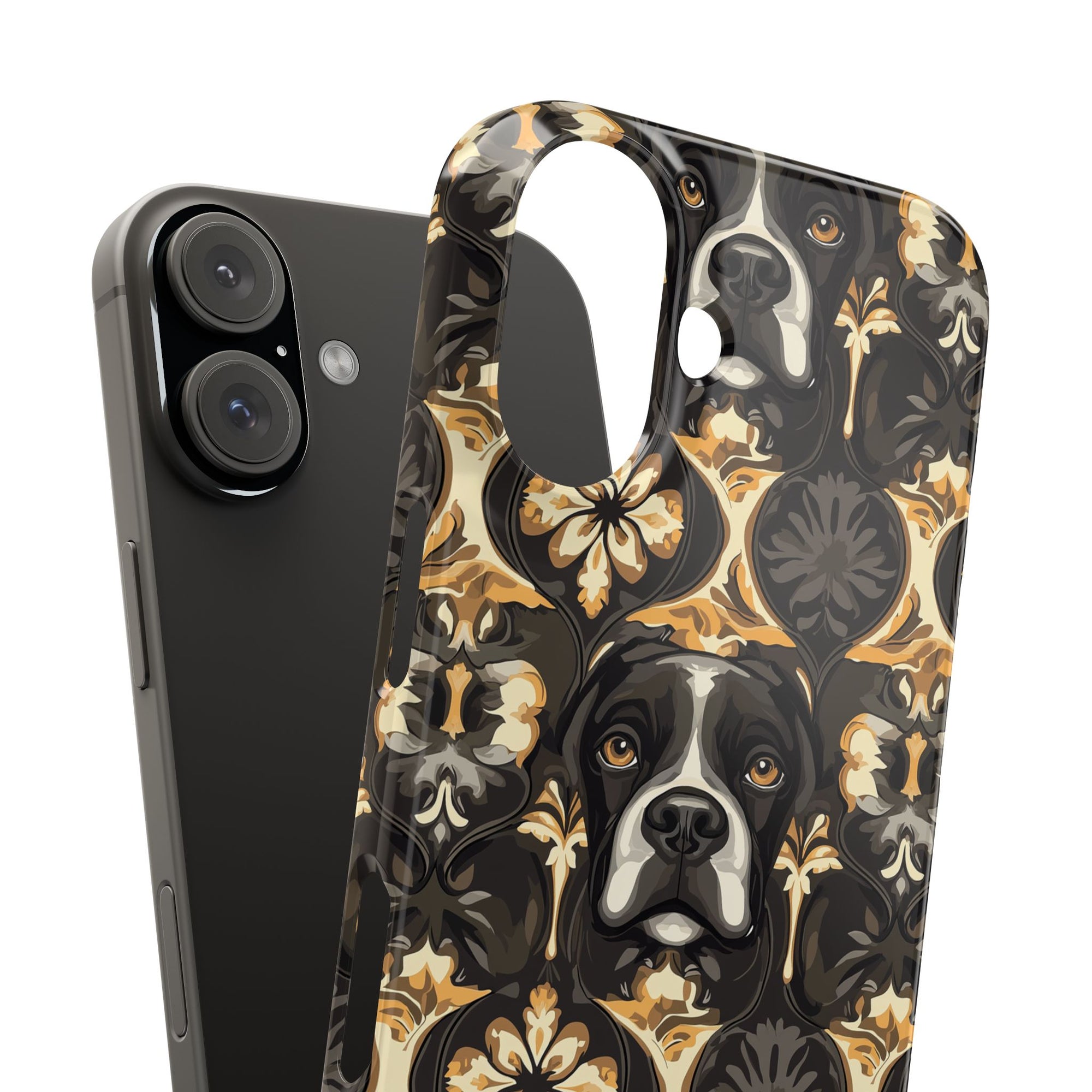 Manor Pup Boxer Royale Slim Phone Cases